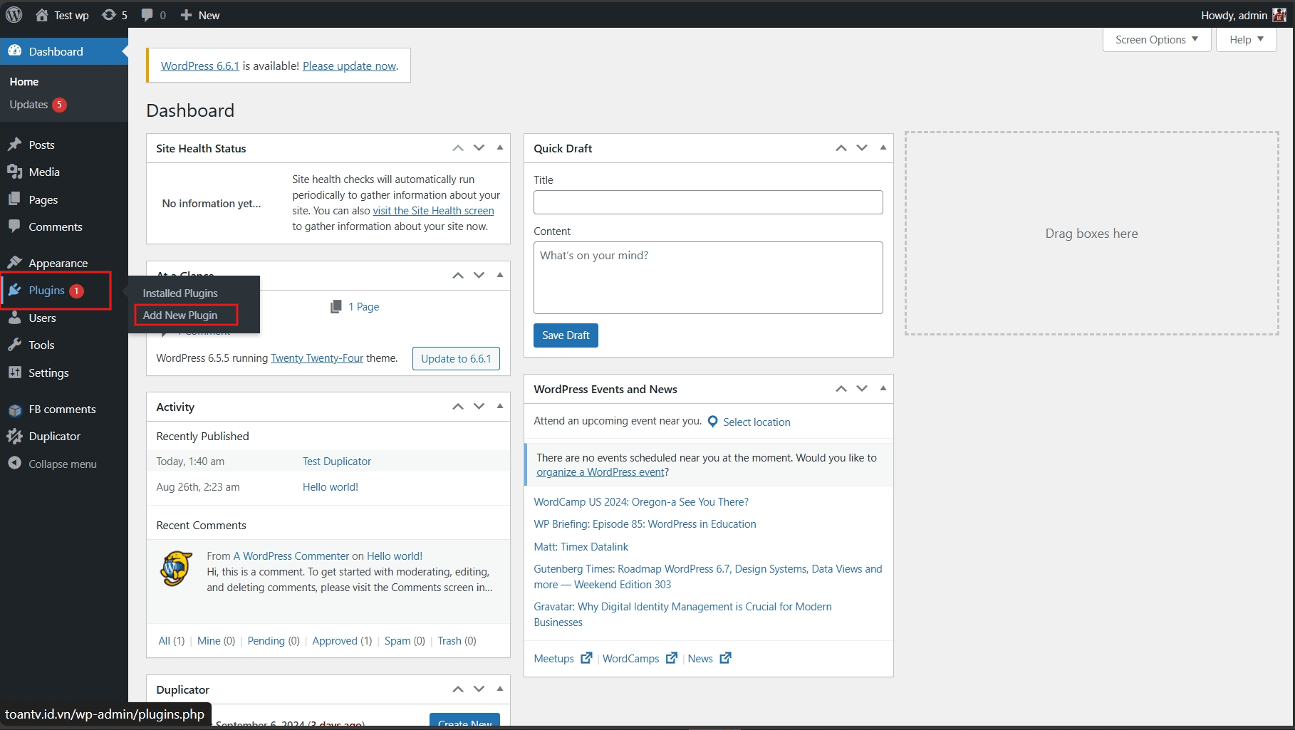 hướng dẫn sử dụng plugin duplicator để chuyển host cho wordpress 1