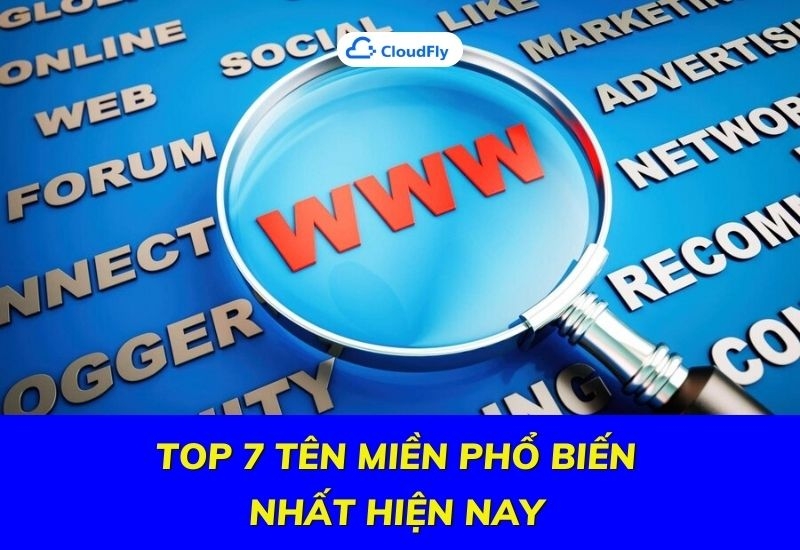 top 7 tên miền phổ biến nhất hiện nay
