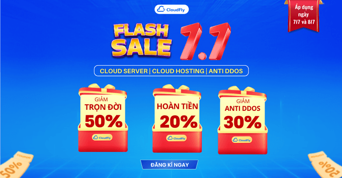 [Flash Sale 7.7] ƯU ĐÃI KÉP CLOUD GIẢM 50% TRỌN ĐỜI + HOÀN TIỀN  20%