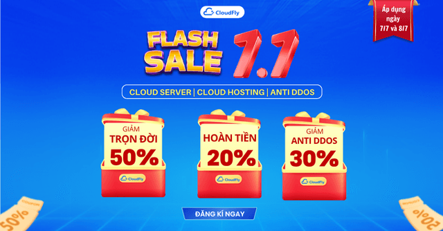 [Flash Sale 7.7] ƯU ĐÃI KÉP CLOUD GIẢM 50% TRỌN ĐỜI + HOÀN TIỀN  20%