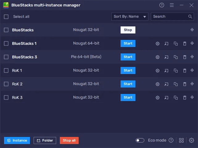bluestacks 5 instance manager