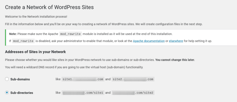 các bước cài đặt wordpres multisite chi tiết