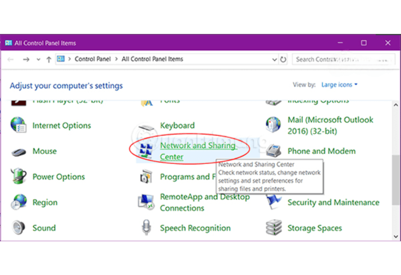 cách cài đặt dns cho router trên windows 1