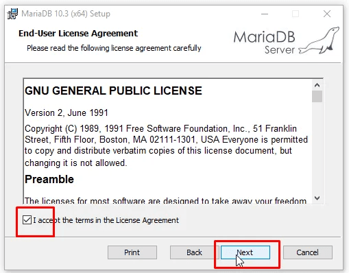 cách cài đặt mariadb trên windows 3
