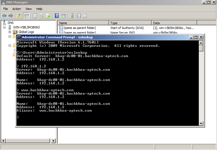 cách cài đặt và cấu hình dns server 2008 23