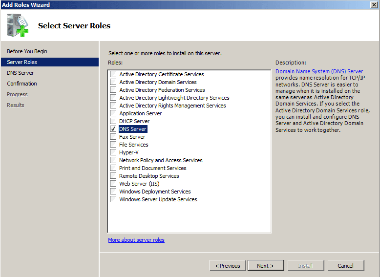 cách cài đặt và cấu hình dns server 2008 4