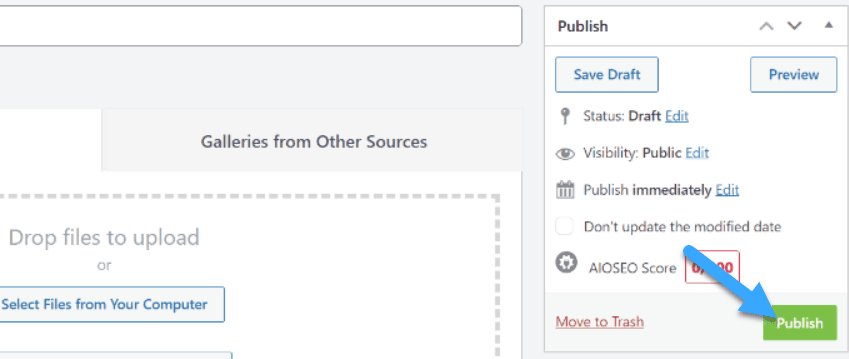 cách chỉnh sửa cài đặt image gallery trong envira gallery 8