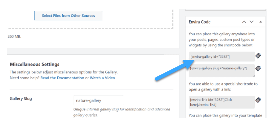 cách chỉnh sửa cài đặt image gallery trong envira gallery 9