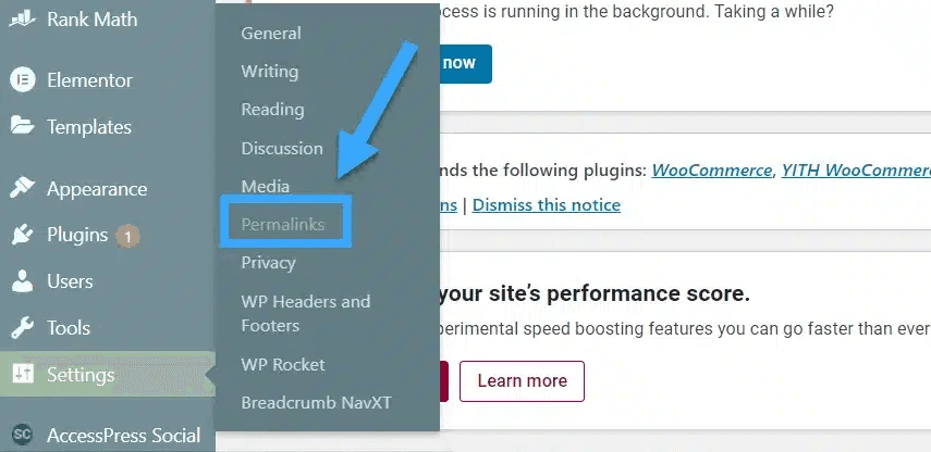 cách chỉnh sửa permalink trong wordpress