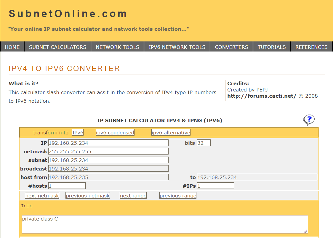 cách chuyển địa chỉ ipv4 sang ipv6