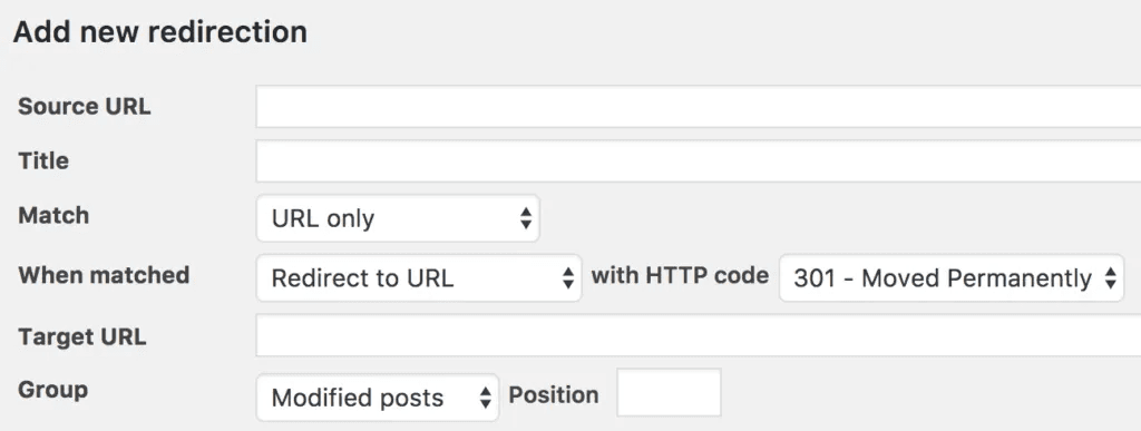 cách chuyển hướng trang trong wordpress 3