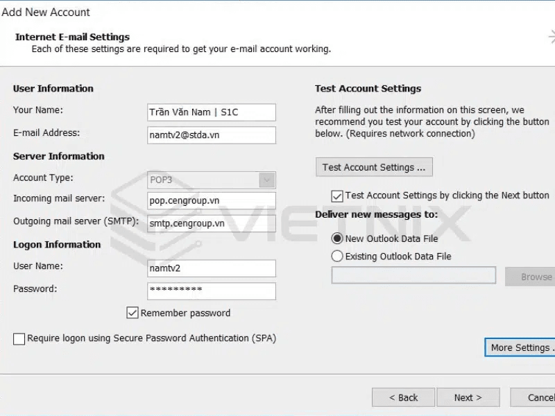 cách đăng nhập email doanh nghiệp trên outlook trên máy tính