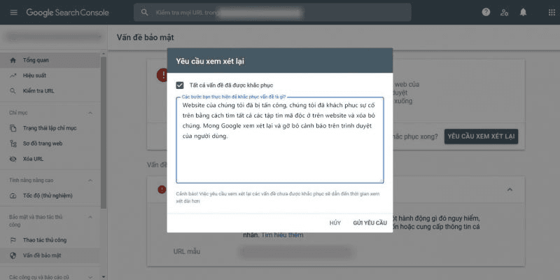 cách khắc phục lỗi cảnh báo mã độc khi vào website 3