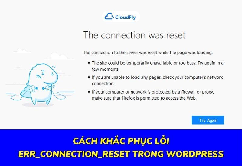 cách khắc phục lỗi err_connection_reset trong wordpress