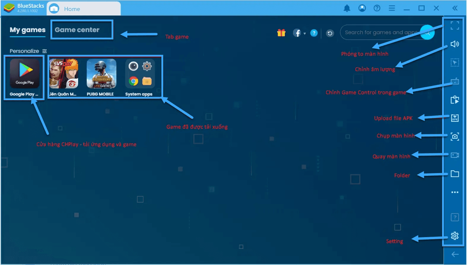 cách sử dụng bluestacks 4