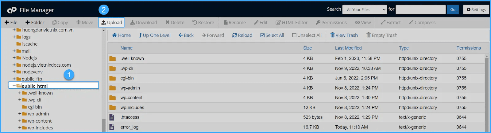 cách sử dụng cpanel với giao diện jupiter 6