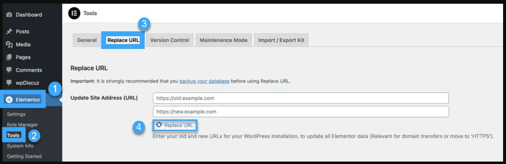 cách sửa lỗi link trên wordpress với elementor