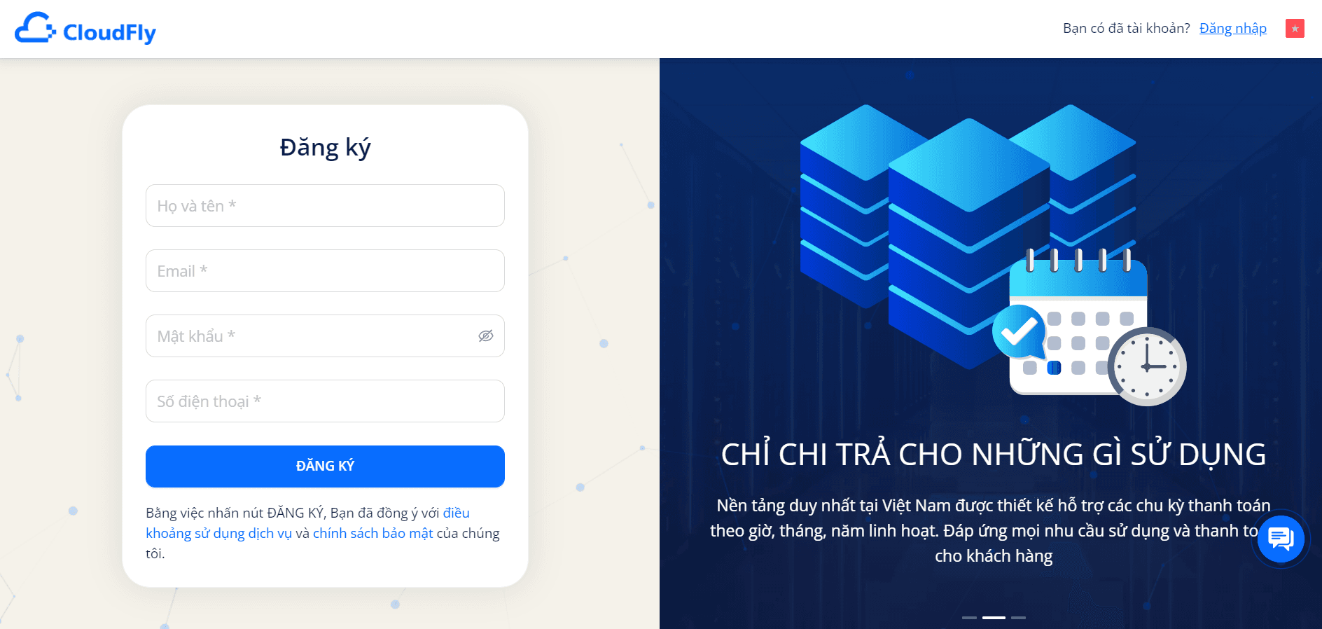 cách tạo cloud server free để trải nghiệm tại cloudfly