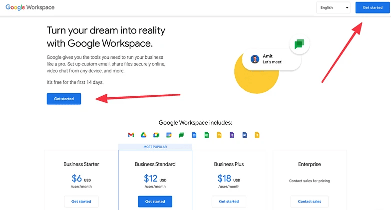 cách tạo email có tên miền riêng với google workspace 1