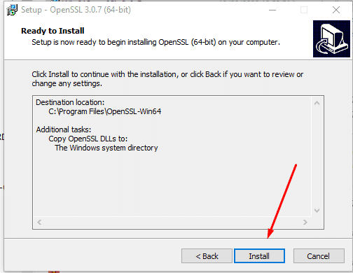 cài đặt openssl windows từ shining light productions 6