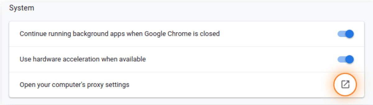 cài đặt proxy server trên trình duyệt chrome