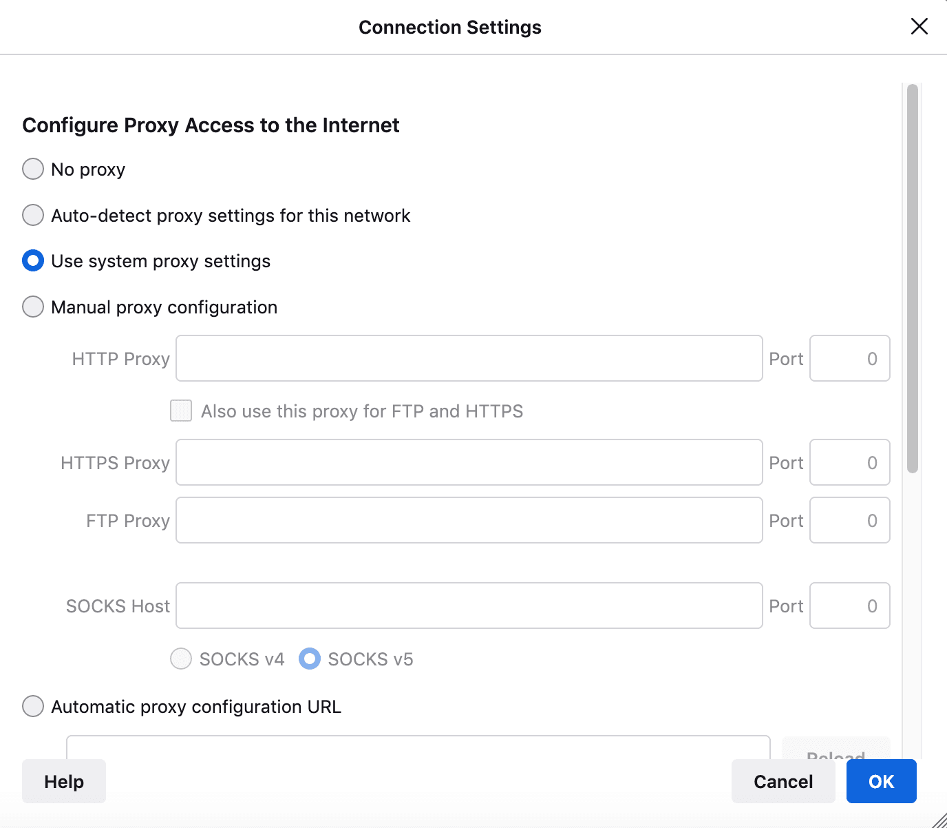 cài đặt proxy server trên trình duyệt firefox