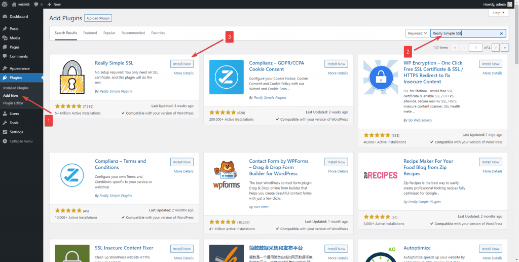 cài ssl cho wordpress bằng plugin 1