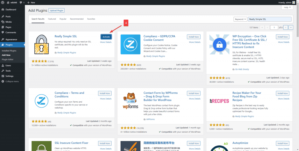 cài ssl cho wordpress bằng plugin 2