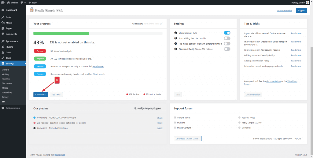 cài ssl cho wordpress bằng plugin 4