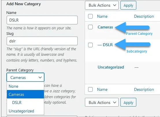 categories