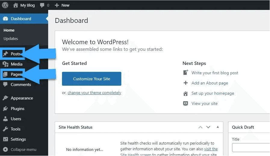chỉnh sửa giao diện wordpress posts và pages