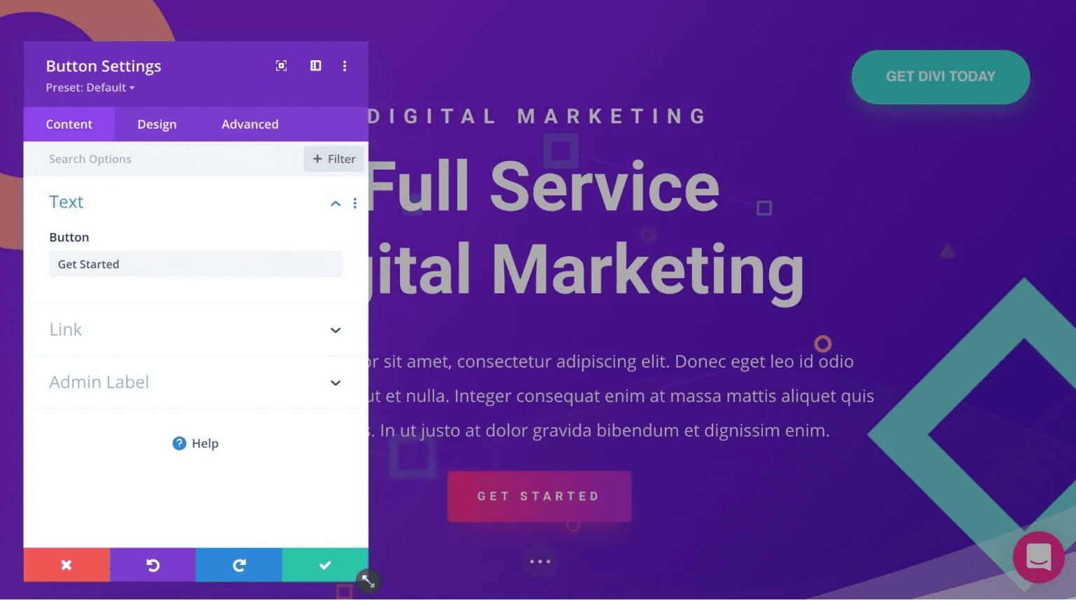 chỉnh sửa giao diện wordpress với divi builder