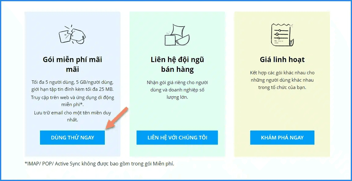 đăng ký tài khoản zoho mail