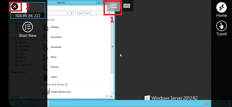 điều khiển vps bằng điện thoại