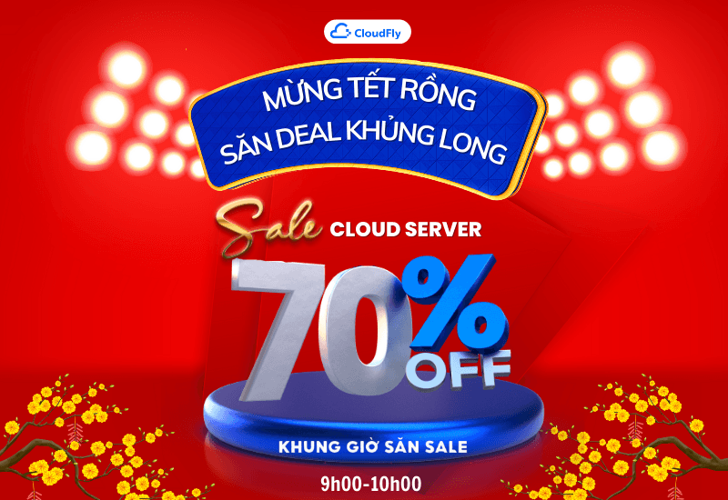 flash sale 1-1 cloud server giảm đến 70%