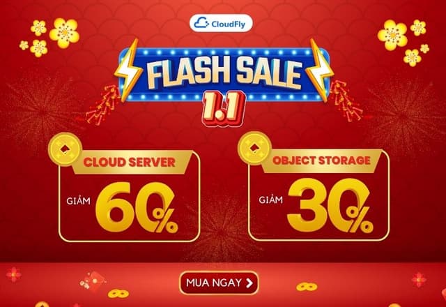 Flash sale 11 NĂM MỚI RẠNG NGỜI –  CLOUD SERVER SALE SỐC 60