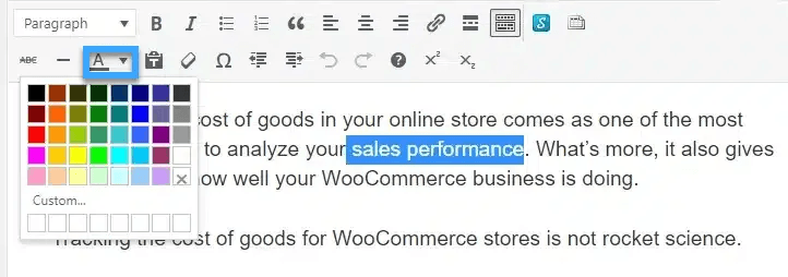 hướng dẫn 5 cách đổi màu chữ trong wordpress 7