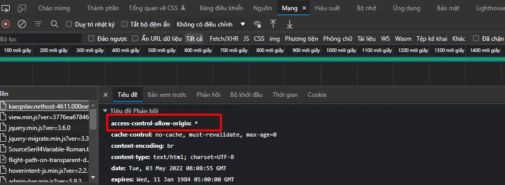hướng dẫn bật cors trên hosting cpanel 2
