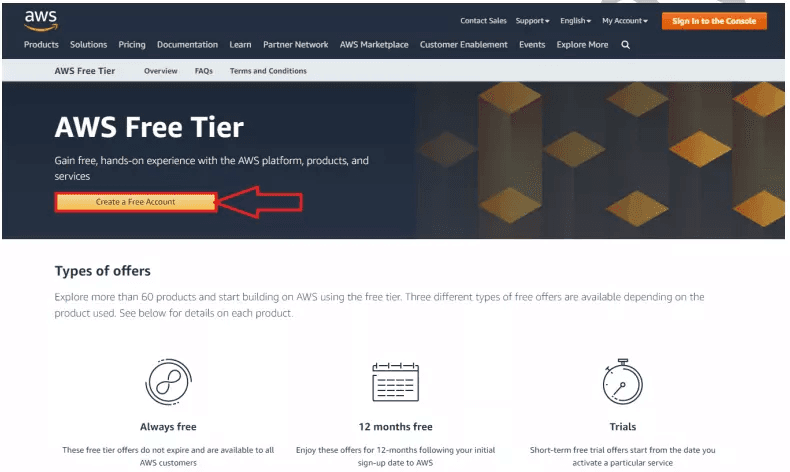 hướng dẫn các bước đăng ký tài khoản vps amazon free