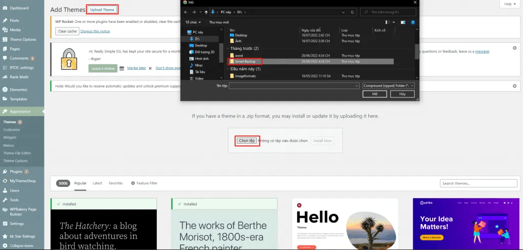 hướng dẫn các cách cài theme cho wordpress 4