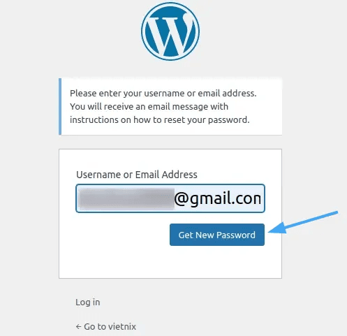 hướng dẫn các cách lấy lại mật khẩu wordpress 2