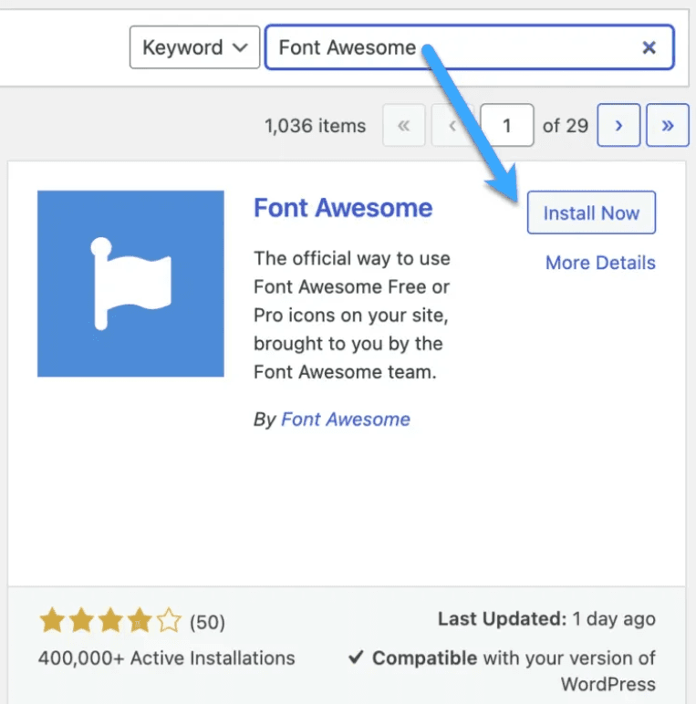 hướng dẫn cách cài đặt font awesome wordpress 10