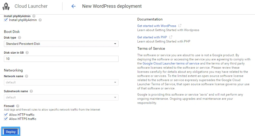 hướng dẫn cách cài wordpress trên google cloud 4