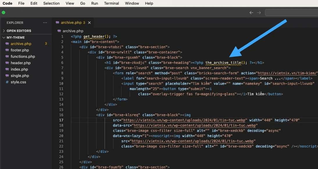 hướng dẫn cách chuyển html sang wordpress chi tiết 4