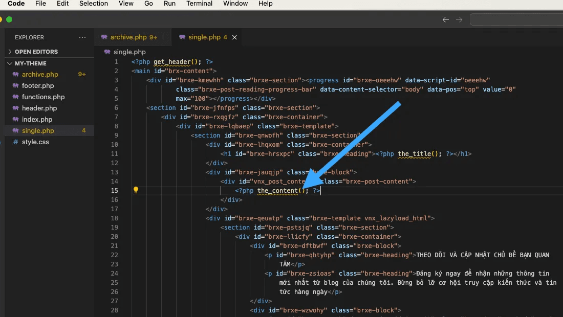 hướng dẫn cách chuyển html sang wordpress chi tiết 6