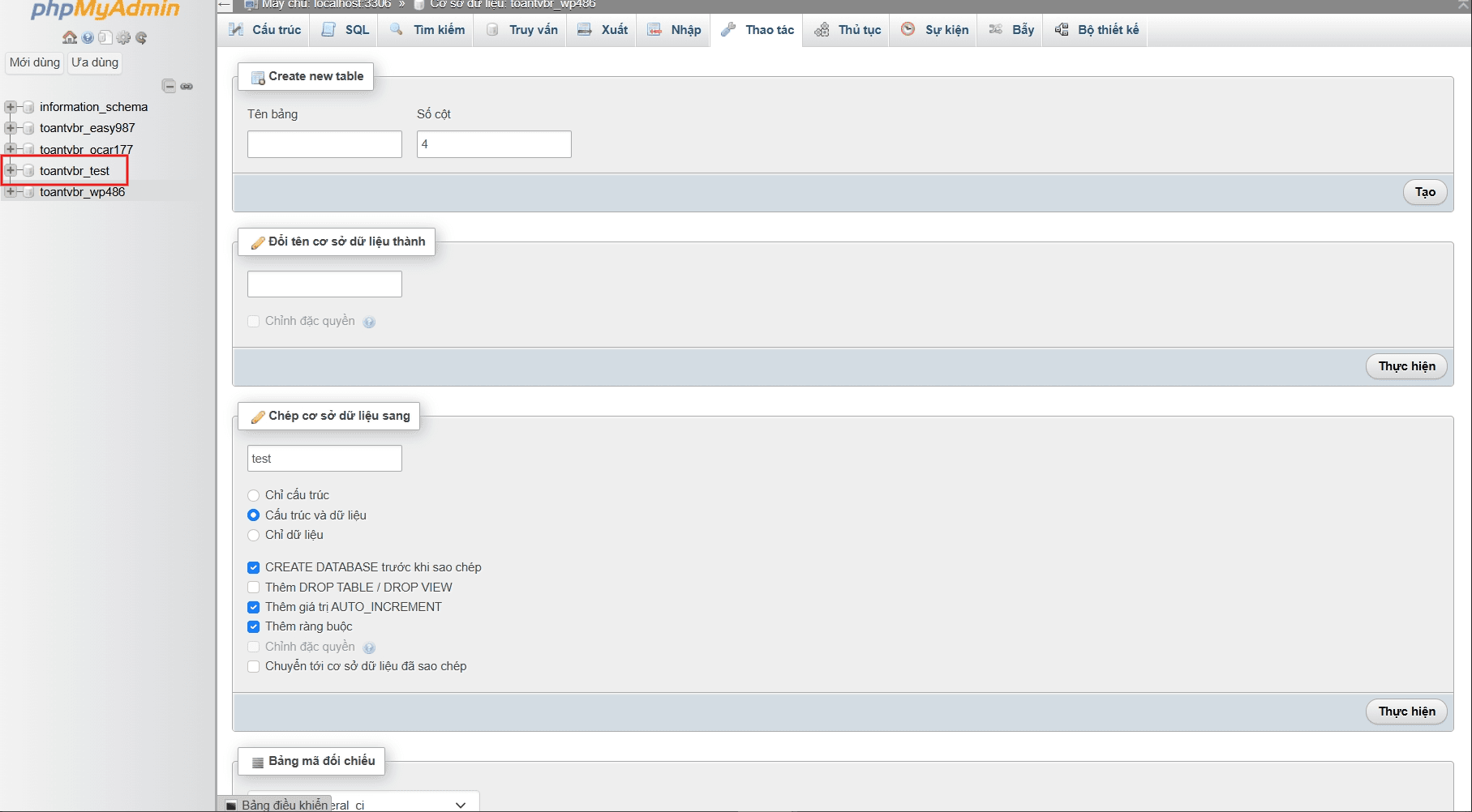 hướng dẫn cách copy database trong phpmyadmin 6