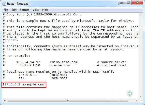 hướng dẫn cách đổi ip trang web bằng hosts 1