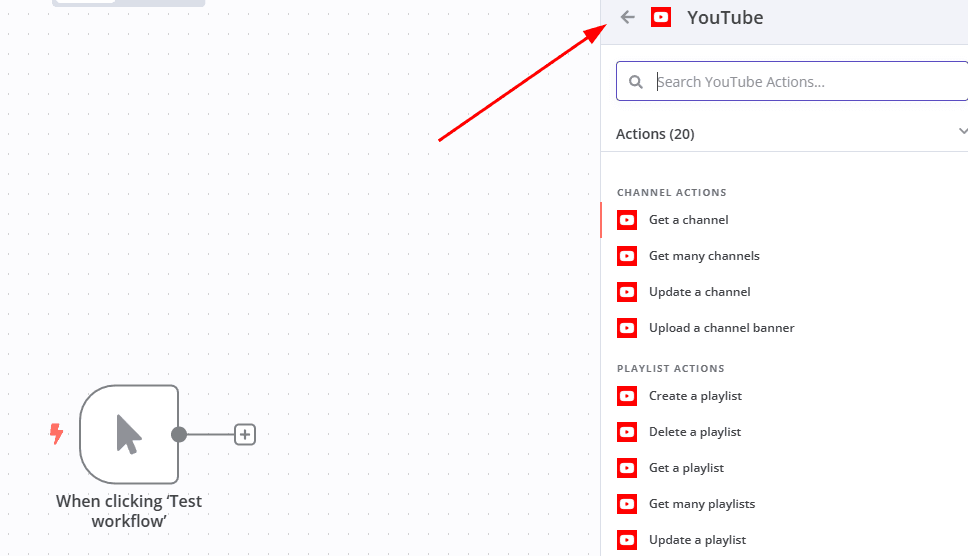 hướng dẫn cách kết nối n8n với youtube 4