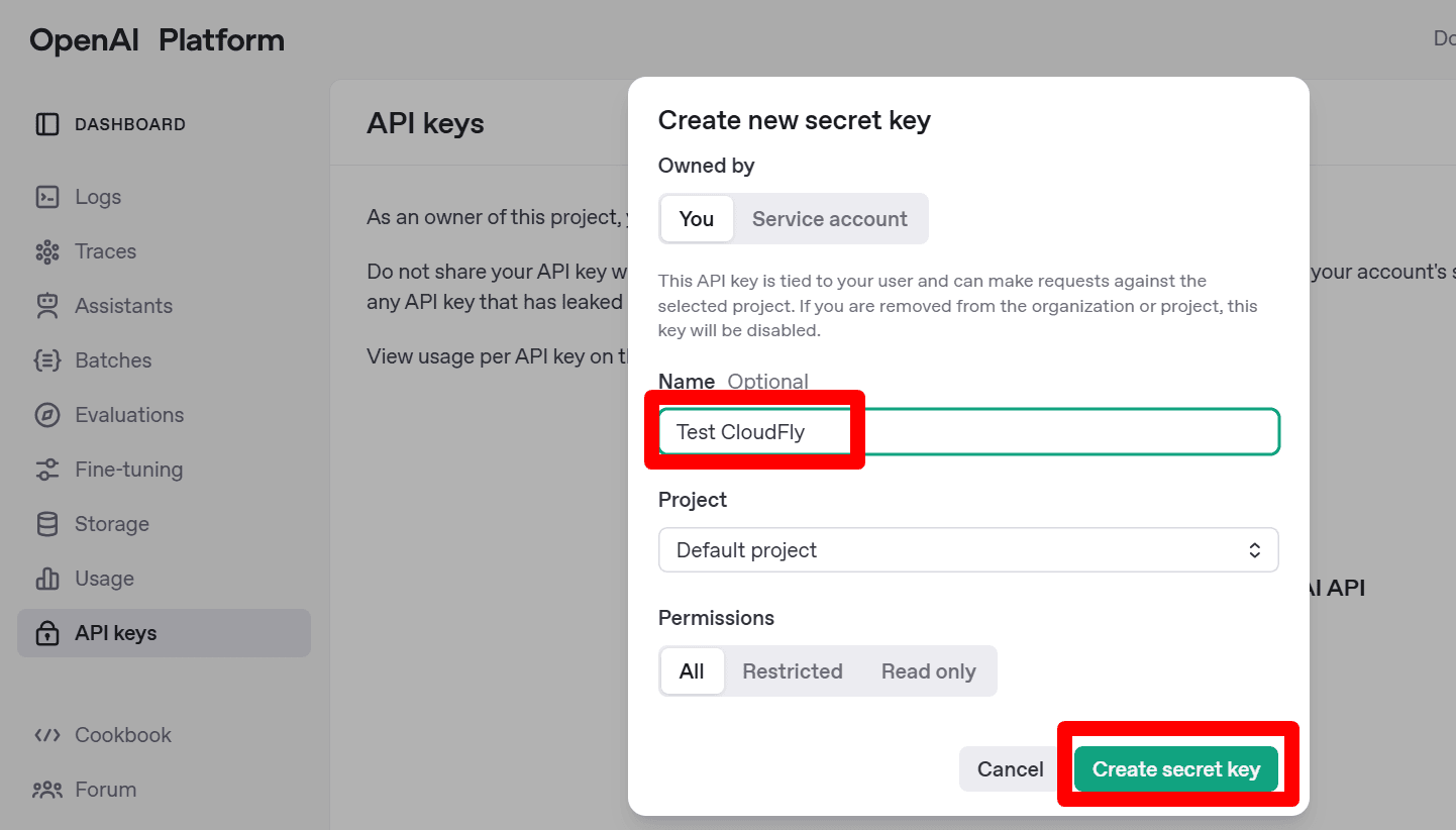 hướng dẫn cách kết nối openai api với n8n chi tiết 3