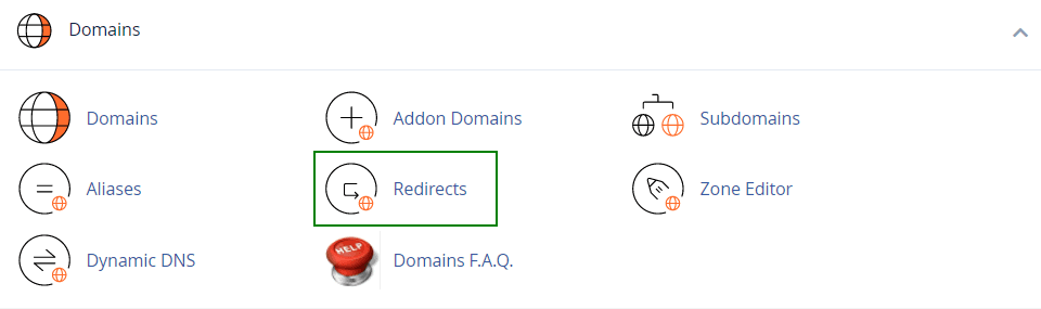 hướng dẫn cách redirect domain trong cpanel